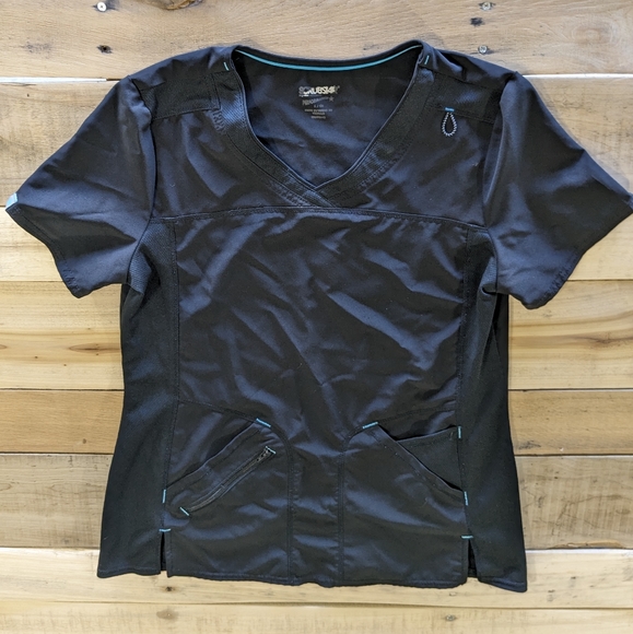 Scrubstar Women's Premium Performance Tonal Contrast V-Neck Scrub Top - Picture 1 of 7